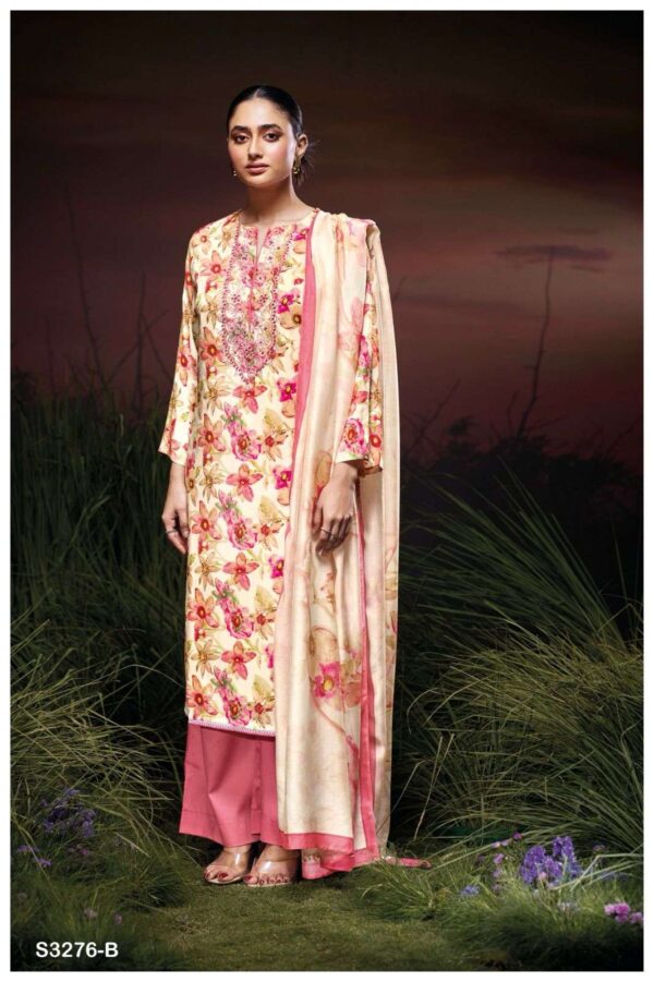 My Fashion Road Ganga Fashion Laurie Premium Design Muslin Suit | S3276  – B