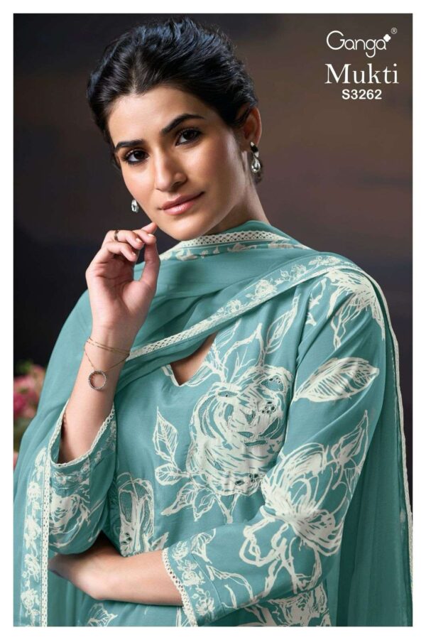 My Fashion Road Ganga Fashion Mukti Exclusive Muslin Suit | S3262 – C