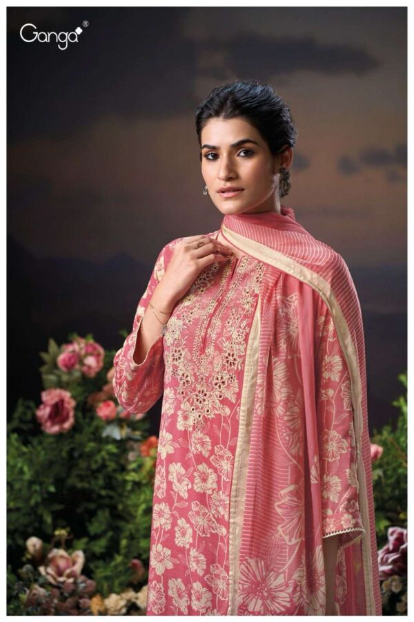 My Fashion Road Ganga Fashion Terina Pure Viscose Muslin Premium Suit | S3263 – A