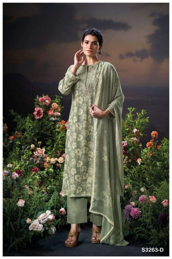 My Fashion Road Ganga Fashion Terina Pure Viscose Muslin Premium Suit | S3263 – D