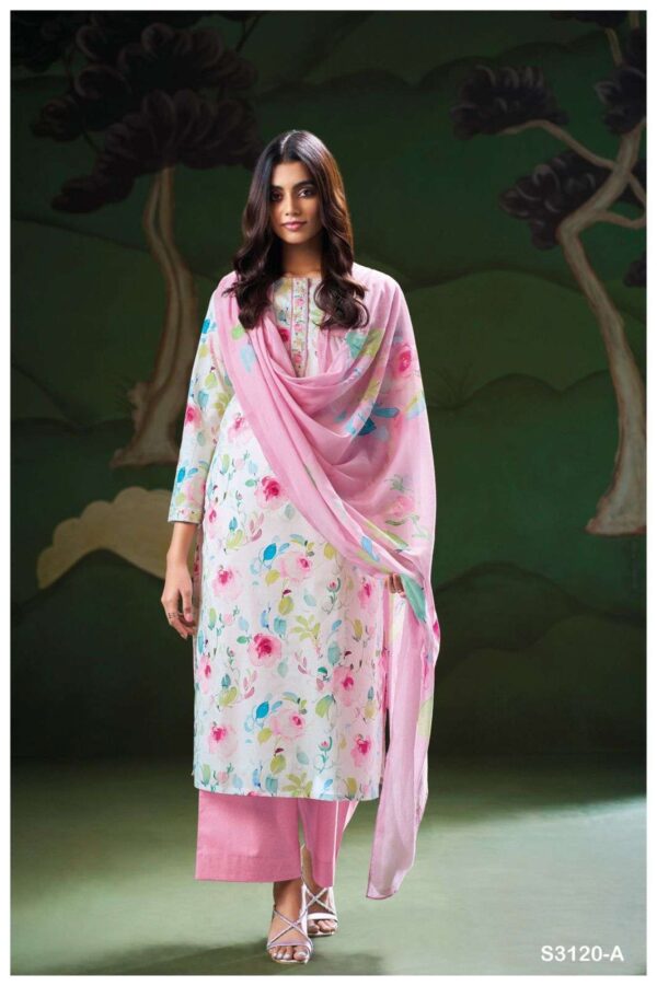My Fashion Road Ganga Fashion Trikaya Summer Wear Cotton Fancy Suit | S3120 – A