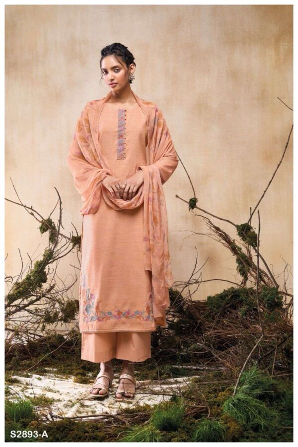 My Fashion Road Ganga Fashion Umbi Woven Cotton Premium Design Suit | S2893 – A