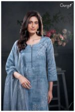 My Fashion Road Ganga Fashion Yen Premium Design Satin Cotton Suit | S2782-D