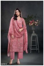 My Fashion Road Ganga Fashion Yen Premium Design Satin Cotton Suit | S2782-A