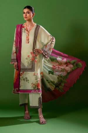My Fashion Road Sana Safinaz Mahay Unstitched Lawn 2025 Vol 1 | H251-010B