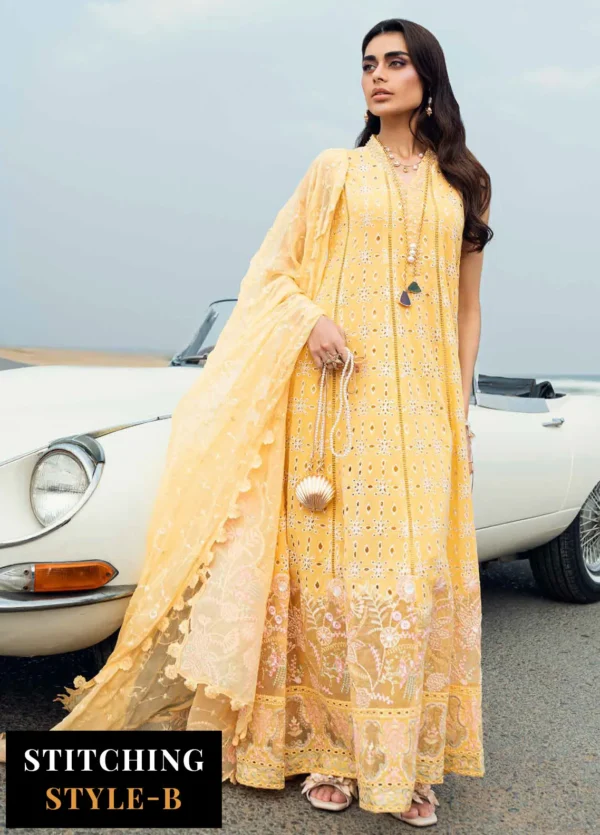 My Fashion Road Nureh Chikankari Swiss Unstitched Lawn 2025 | NE-144