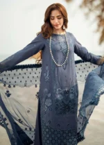 My Fashion Road Nureh Chikankari Swiss Unstitched Lawn 2025 | NE-148