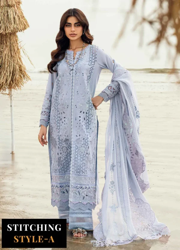 My Fashion Road Nureh Chikankari Swiss Unstitched Lawn 2025 | NE-150