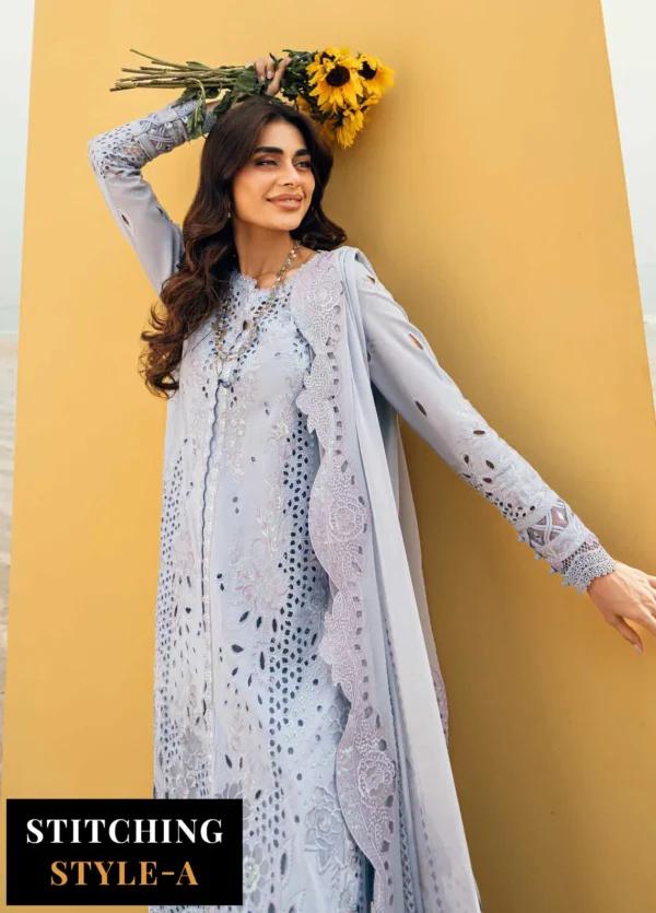 My Fashion Road Nureh Chikankari Swiss Unstitched Lawn 2025 | NE-150