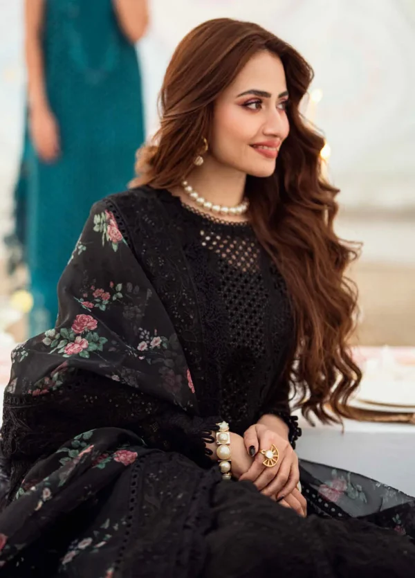 My Fashion Road Nureh Chikankari Swiss Unstitched Lawn 2025 | NE-151