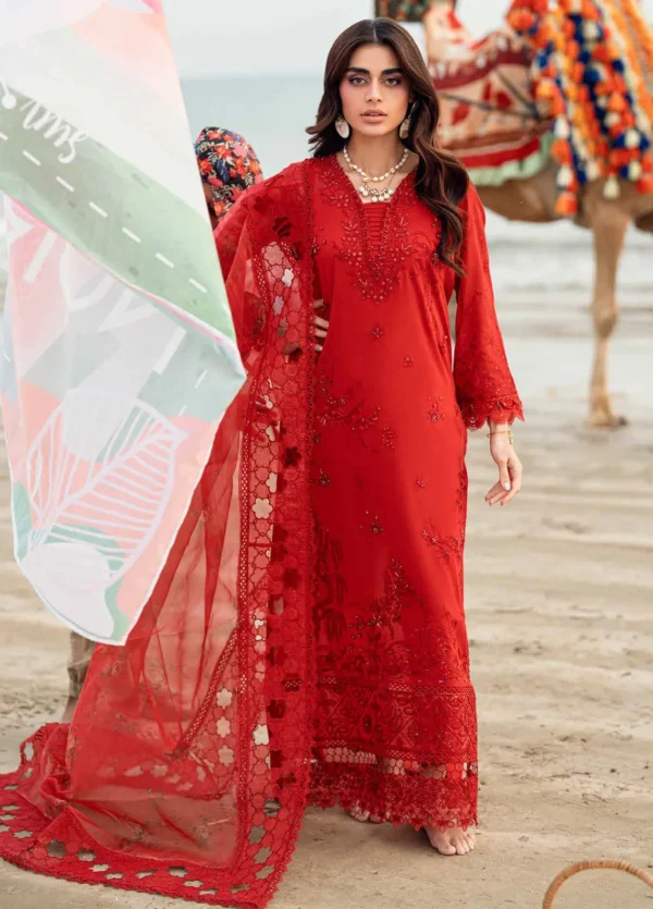 My Fashion Road Nureh Chikankari Swiss Unstitched Lawn 2025 | NE-147