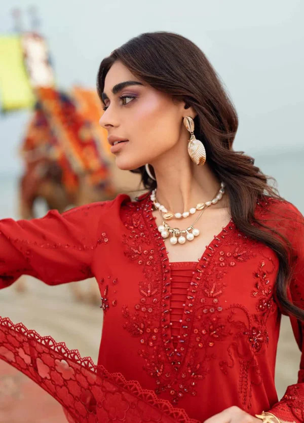 My Fashion Road Nureh Chikankari Swiss Unstitched Lawn 2025 | NE-147