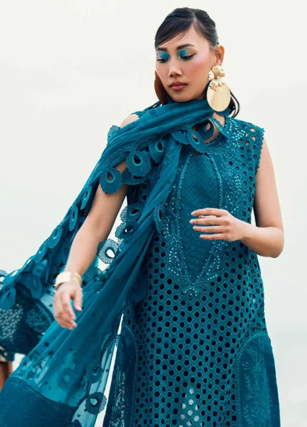My Fashion Road Nureh Chikankari Swiss Unstitched Lawn 2025 | NE-148