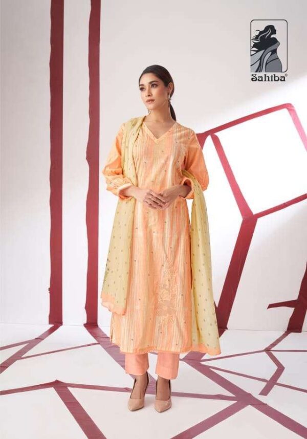 My Fashion Road Sahiba Kshitij Exclusive Fancy Muslin Silk Dress  – 1873