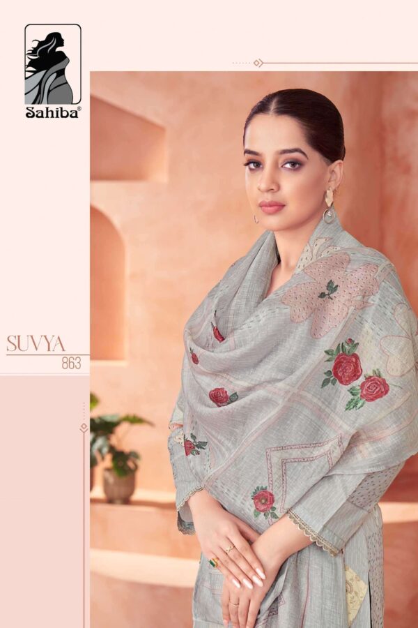 My Fashion Road Sahiba Suvya Digital Prints Fancy Work Cotton Ladies Suit  – 863