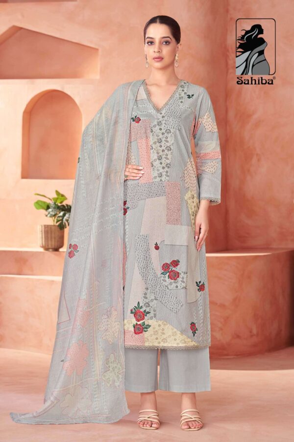 My Fashion Road Sahiba Suvya Digital Prints Fancy Work Cotton Ladies Suit  – 863