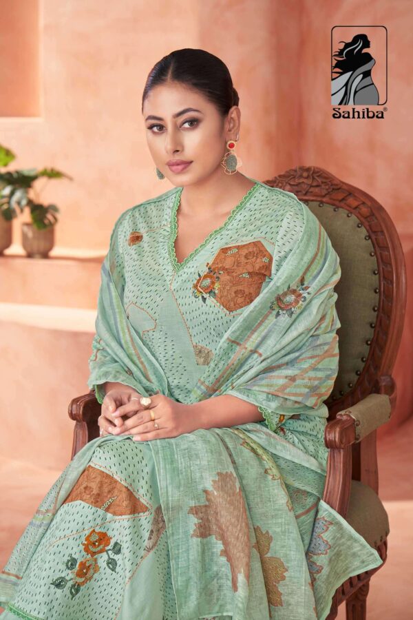 My Fashion Road Sahiba Suvya Digital Prints Fancy Work Cotton Ladies Suit  – 845