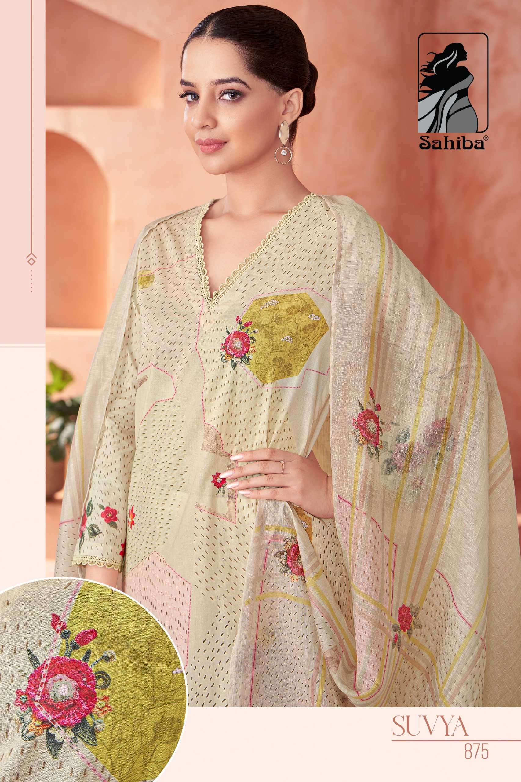 My Fashion Road Sahiba Suvya Digital Prints Fancy Work Cotton Ladies Suit  – 875 My Fashion Road Sahiba Suvya Digital Prints Fancy Work Cotton Ladies Suit  – 875