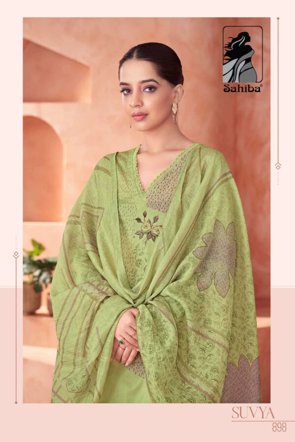 My Fashion Road Sahiba Suvya Digital Prints Fancy Work Cotton Ladies Suit  – 898