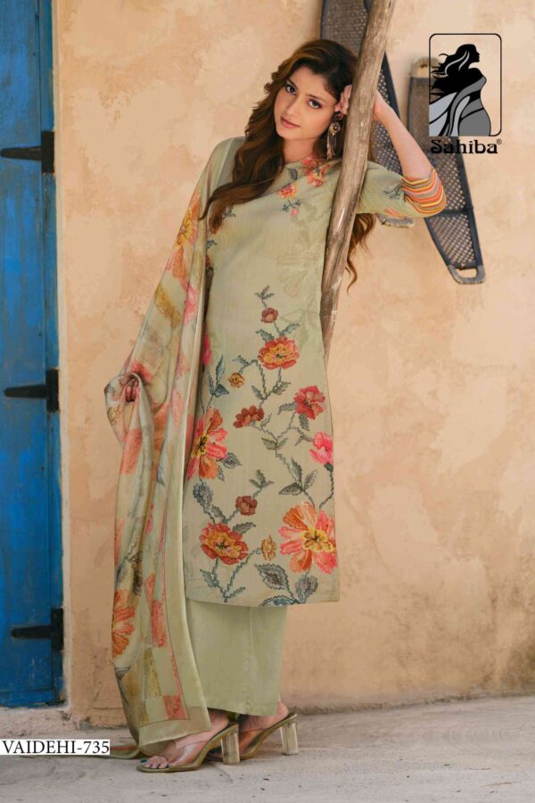 My Fashion Road Sahiba Vaidehi Unstitch Fancy Ladies Suit  – 735