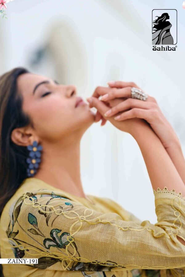 My Fashion Road Sahiba Zainy Exclusive Pure Linen Salwar Suit  – 191