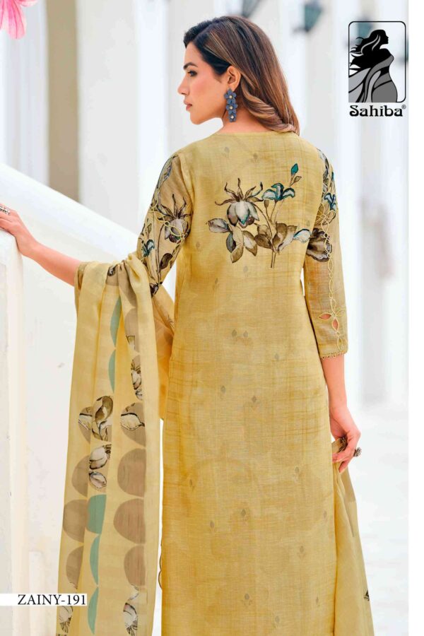 My Fashion Road Sahiba Zainy Exclusive Pure Linen Salwar Suit  – 191