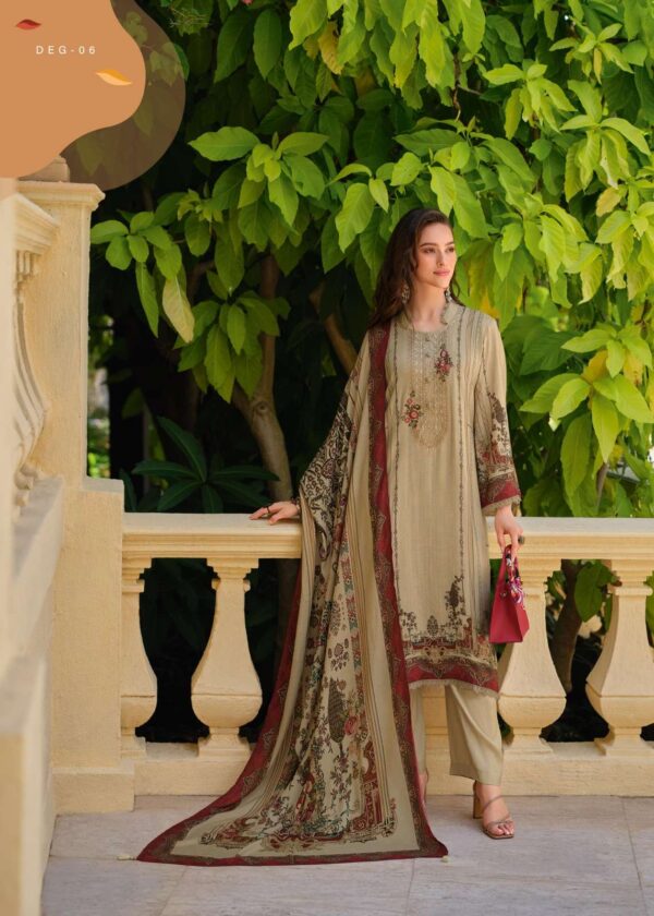 My Fashion Road Varsha Dil E Gulzar Exclusive Fancy Muslin Ladies Suit | DEG-04
