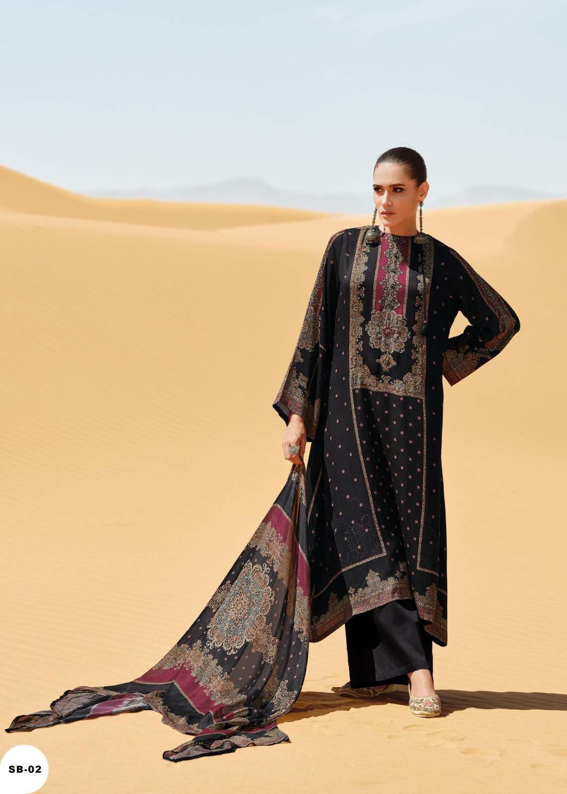 My Fashion Road Varsha Shobha Digital Printed Fancy Crape Suit | SB – 02 My Fashion Road Varsha Shobha Digital Printed Fancy Crape Suit | SB – 02