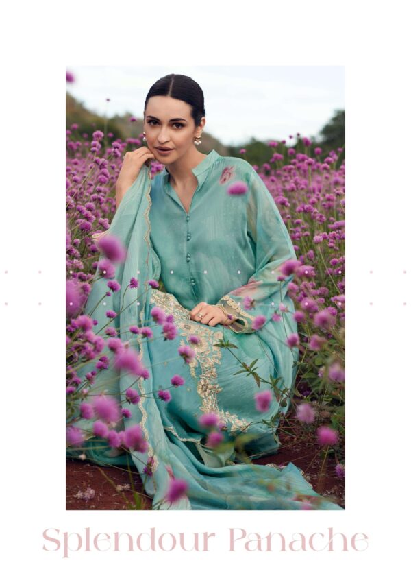My Fashion Road Varsha Sunkissed Vibes Designer Organza Salwar Suit | SV – 04