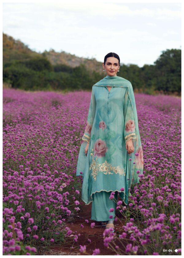 My Fashion Road Varsha Sunkissed Vibes Designer Organza Salwar Suit | SV – 04