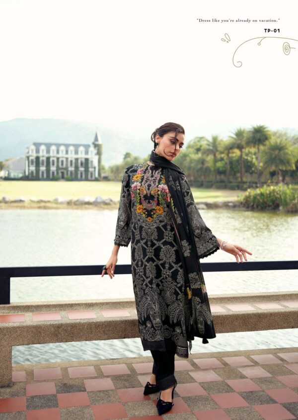 My Fashion Road Varsha The Palm Designer cotton Linen Salwar Kameez | TP – 01