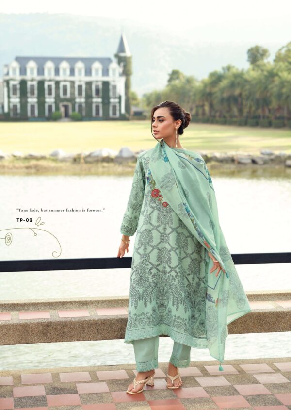 My Fashion Road Varsha The Palm Designer cotton Linen Salwar Kameez | TP – 02