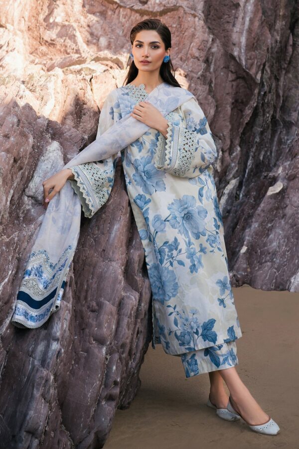 My Fashion Road Baroque Summer Lawn Unstitched Collection 2025 | UF-4105