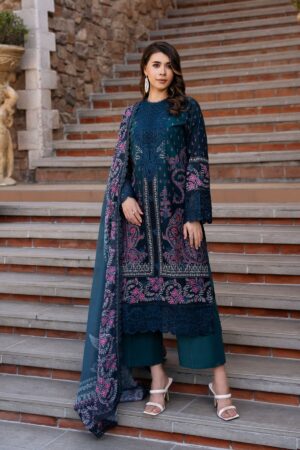 My Fashion Road Damask by Afrozeh Lawn Collection Suit 2025 | Azrina B