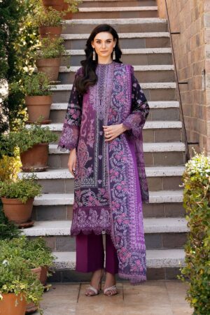 My Fashion Road Damask by Afrozeh Lawn Collection Suit 2025 | Azrina A