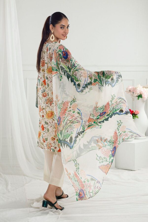 My Fashion Road Gul Ahmed The Floral World Lawn Unstitched Collection 2025 | C-52006