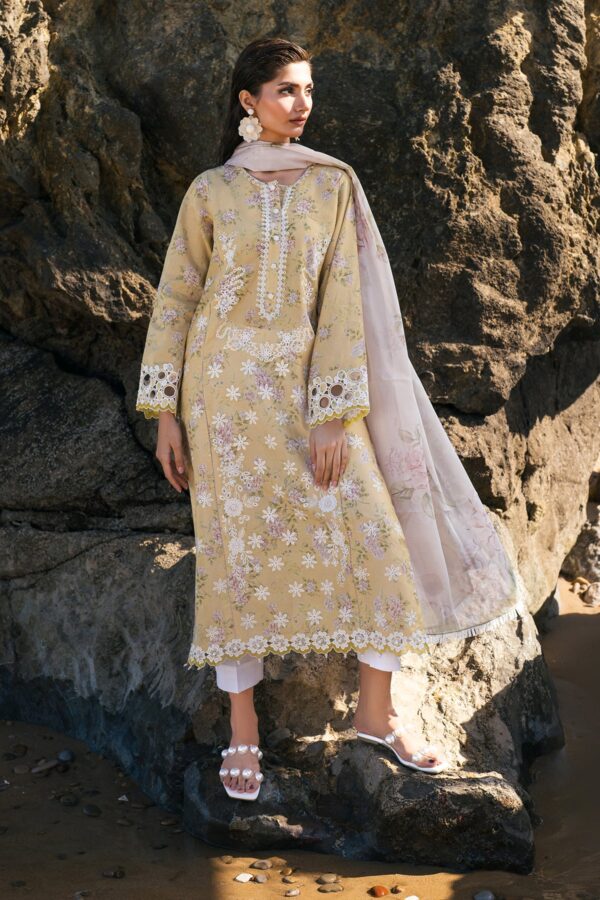 My Fashion Road Baroque Summer Lawn Unstitched Collection 2025 | UF-4110