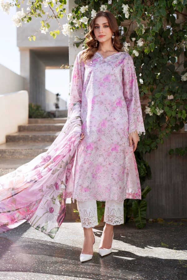 My Fashion Road Baroque Summer Lawn Unstitched Collection 2025 | UF-4067