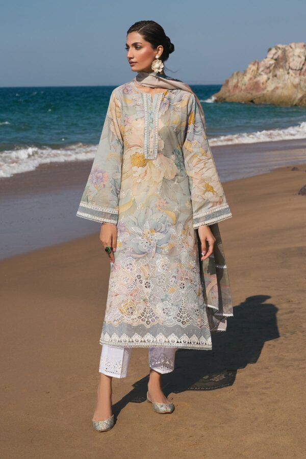 My Fashion Road Baroque Summer Lawn Unstitched Collection 2025 | UF-4121