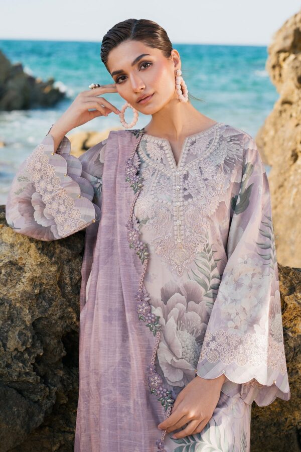 My Fashion Road Baroque Summer Lawn Unstitched Collection 2025 | UF-4124