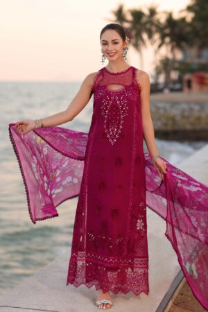 My Fashion Road Noor Luxury Laserkaari by Saadia Aasad Lawn Collection 2025 | D9-A