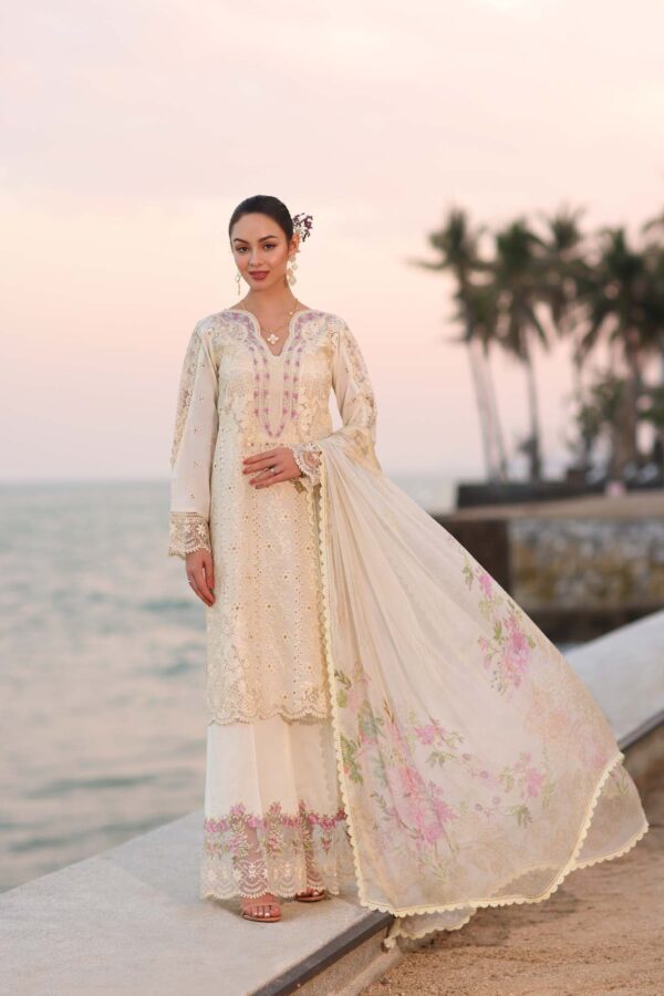 My Fashion Road Noor Luxury Laserkaari by Saadia Aasad Lawn Collection 2025 | D3-A