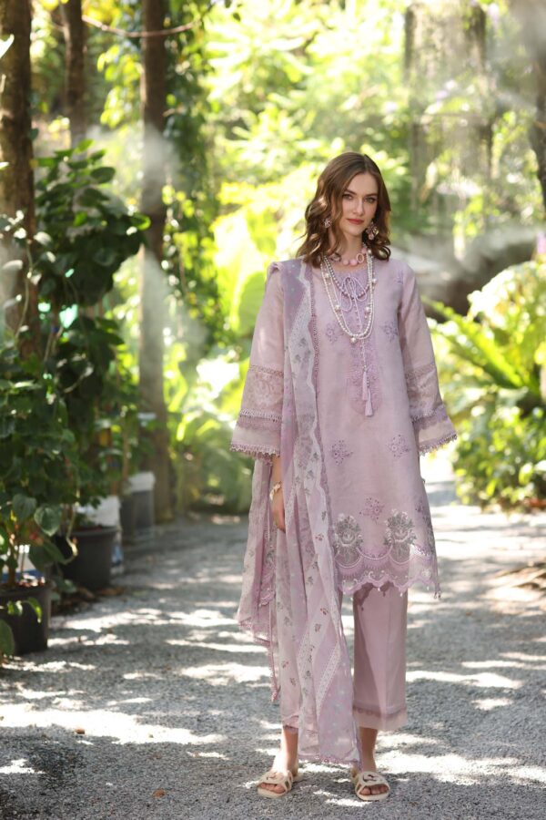My Fashion Road Noor Luxe Printedkari by Saadia Aasad Lawn Collection 2025 | D6-B