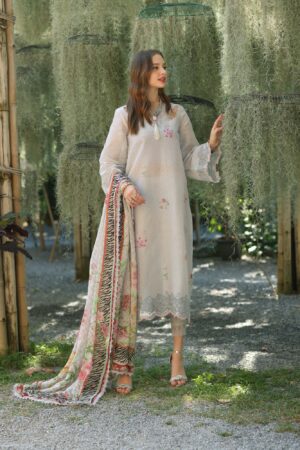 My Fashion Road Noor Luxe Printedkari by Saadia Aasad Lawn Collection 2025 | D10-A