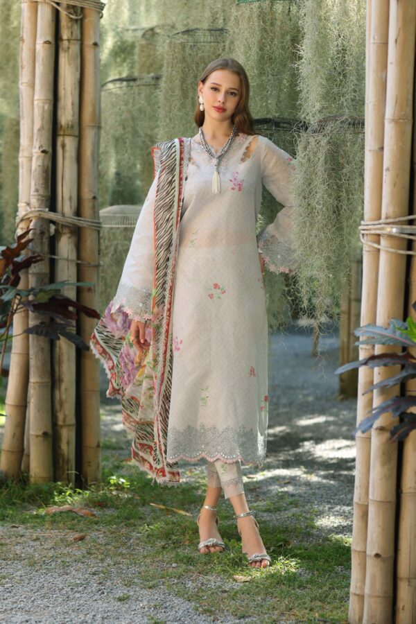 My Fashion Road Noor Luxe Printedkari by Saadia Aasad Lawn Collection 2025 | D10-A