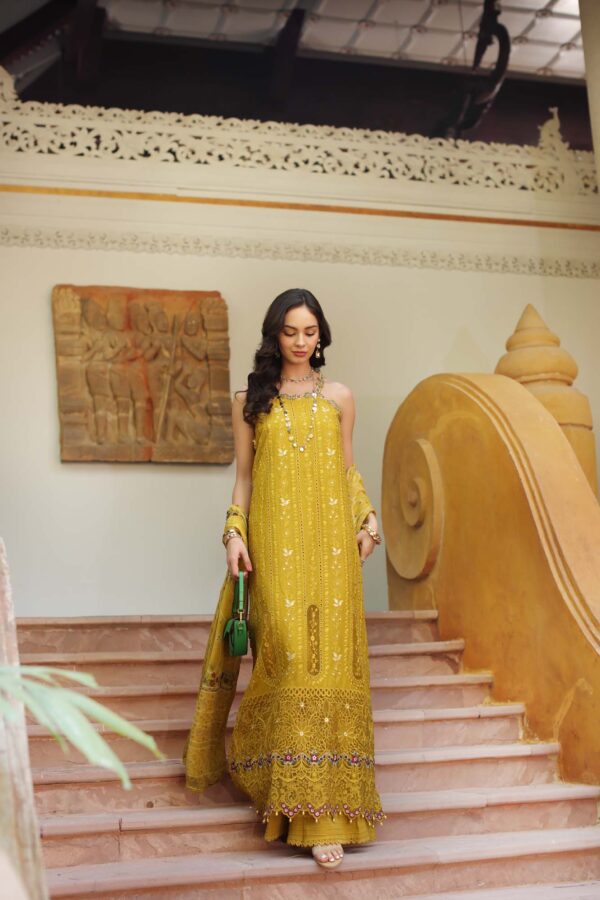 My Fashion Road Noor Luxury Laserkaari by Saadia Aasad Lawn Collection 2025 | D5-A