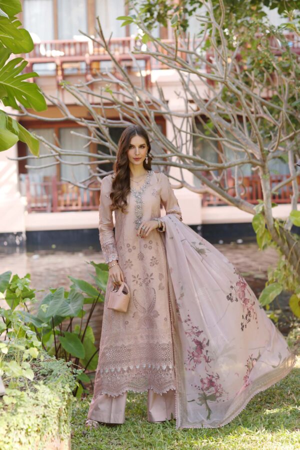 My Fashion Road Noor Luxury Laserkaari by Saadia Aasad Lawn Collection 2025 | D6-B