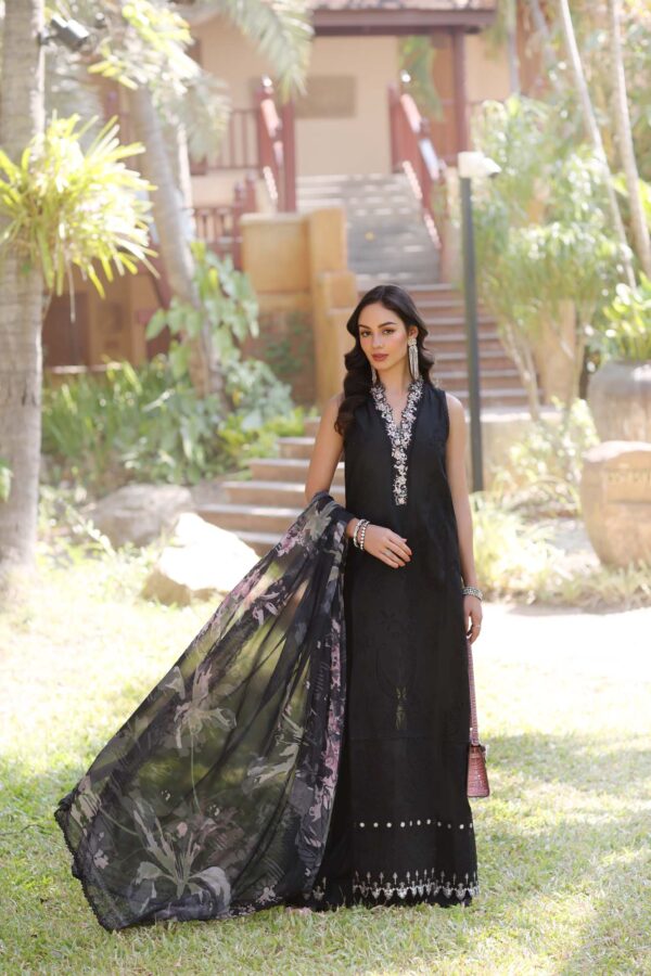 My Fashion Road Noor Luxury Laserkaari by Saadia Aasad Lawn Collection 2025 | D6-A