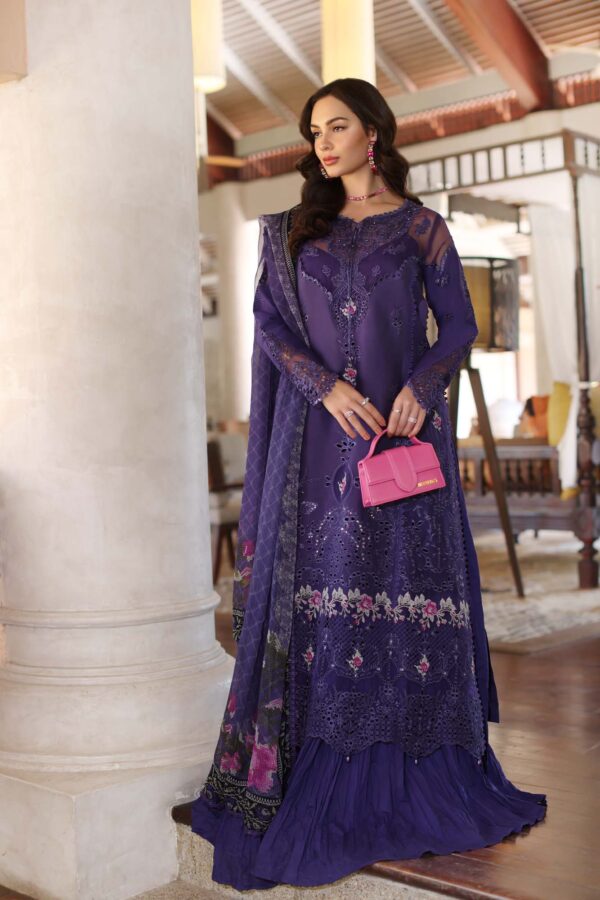 My Fashion Road Noor Luxury Laserkaari by Saadia Aasad Lawn Collection 2025 | D4-B