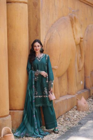 My Fashion Road Noor Luxury Laserkaari by Saadia Aasad Lawn Collection 2025 | D10-A